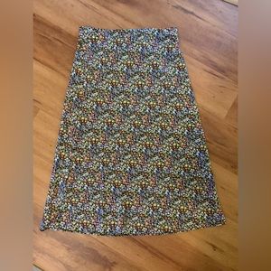 J crew silk midi skirt. Size Small